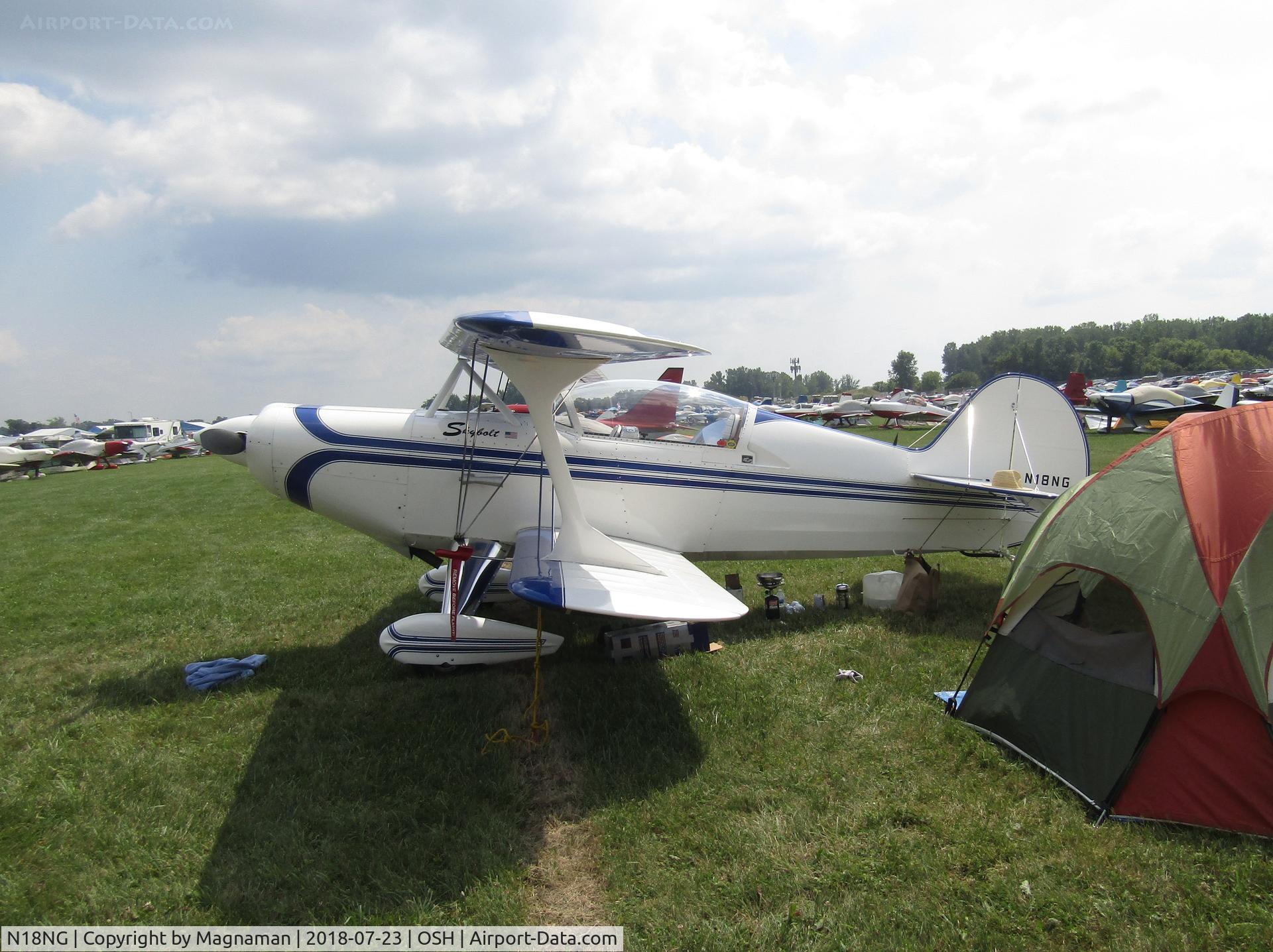 N18NG, 1998 Steen Skybolt C/N 1 (N18NG), at EAA 18