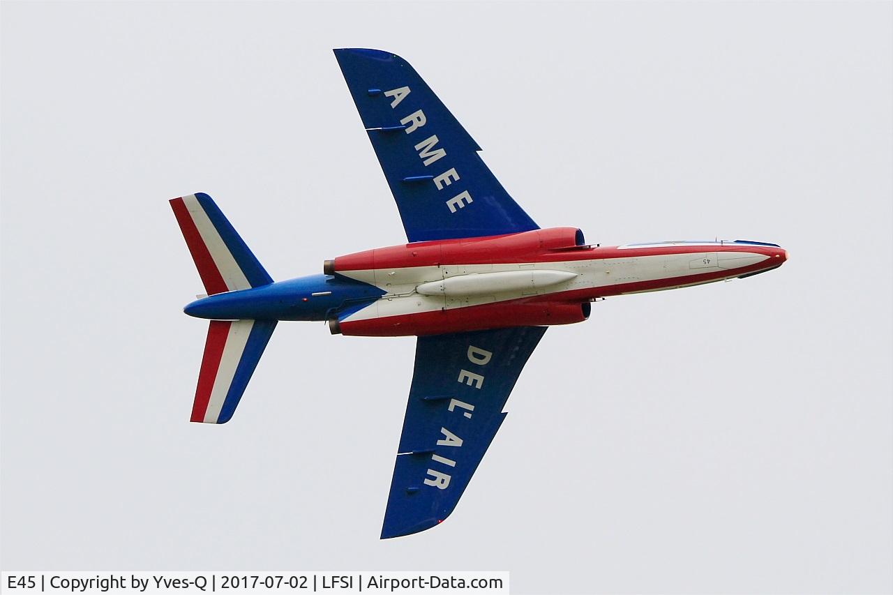E45, Dassault-Dornier Alpha Jet E C/N E45, Dassault-Dornier Alpha Jet E (F-TETF), Leader of Patrouille de France 2017, On display, St Dizier-Robinson Air Base 113 (LFSI) Open day 2017