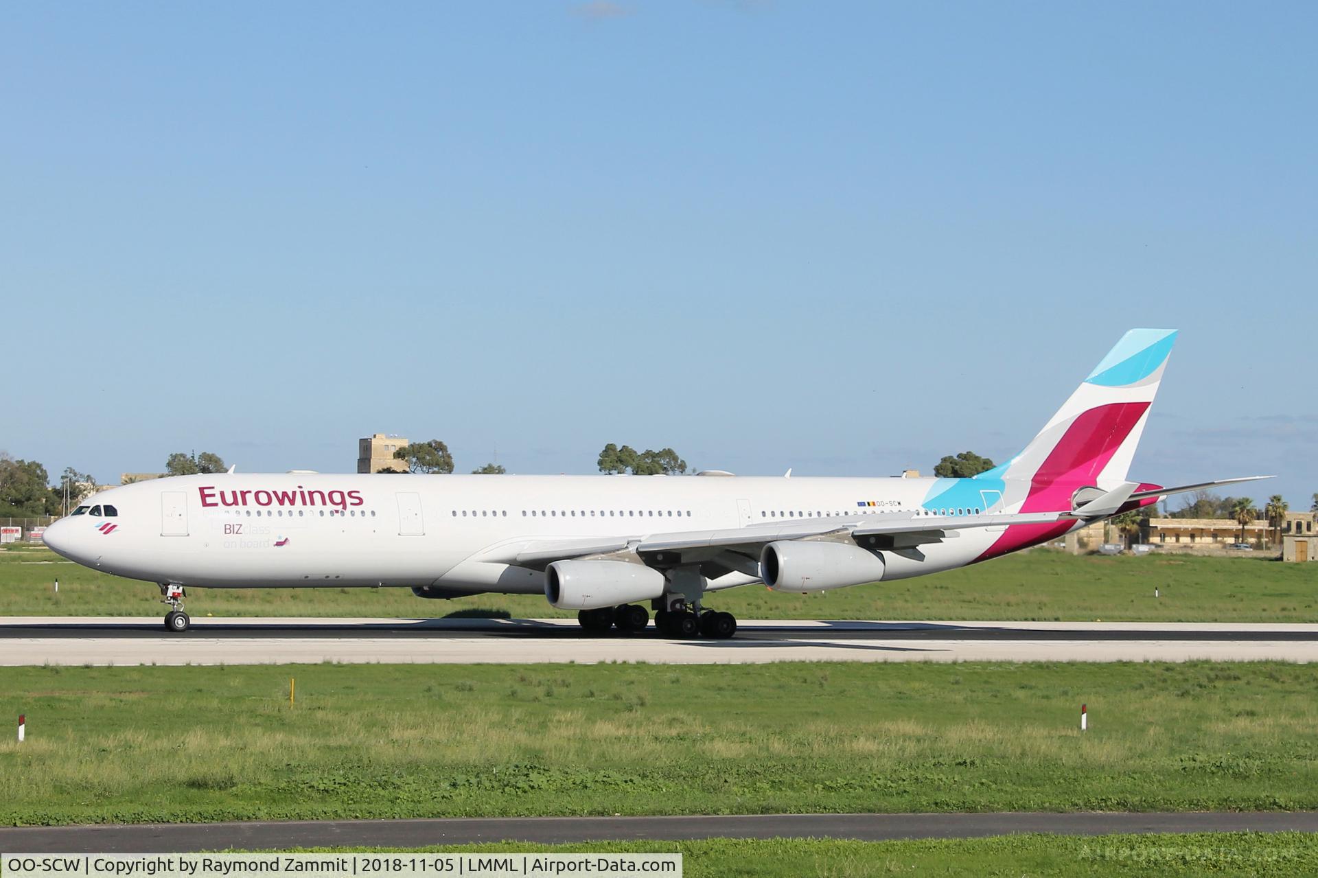 OO-SCW, 2000 Airbus A340-313 C/N 335, A340 OO-SCW Eurowings