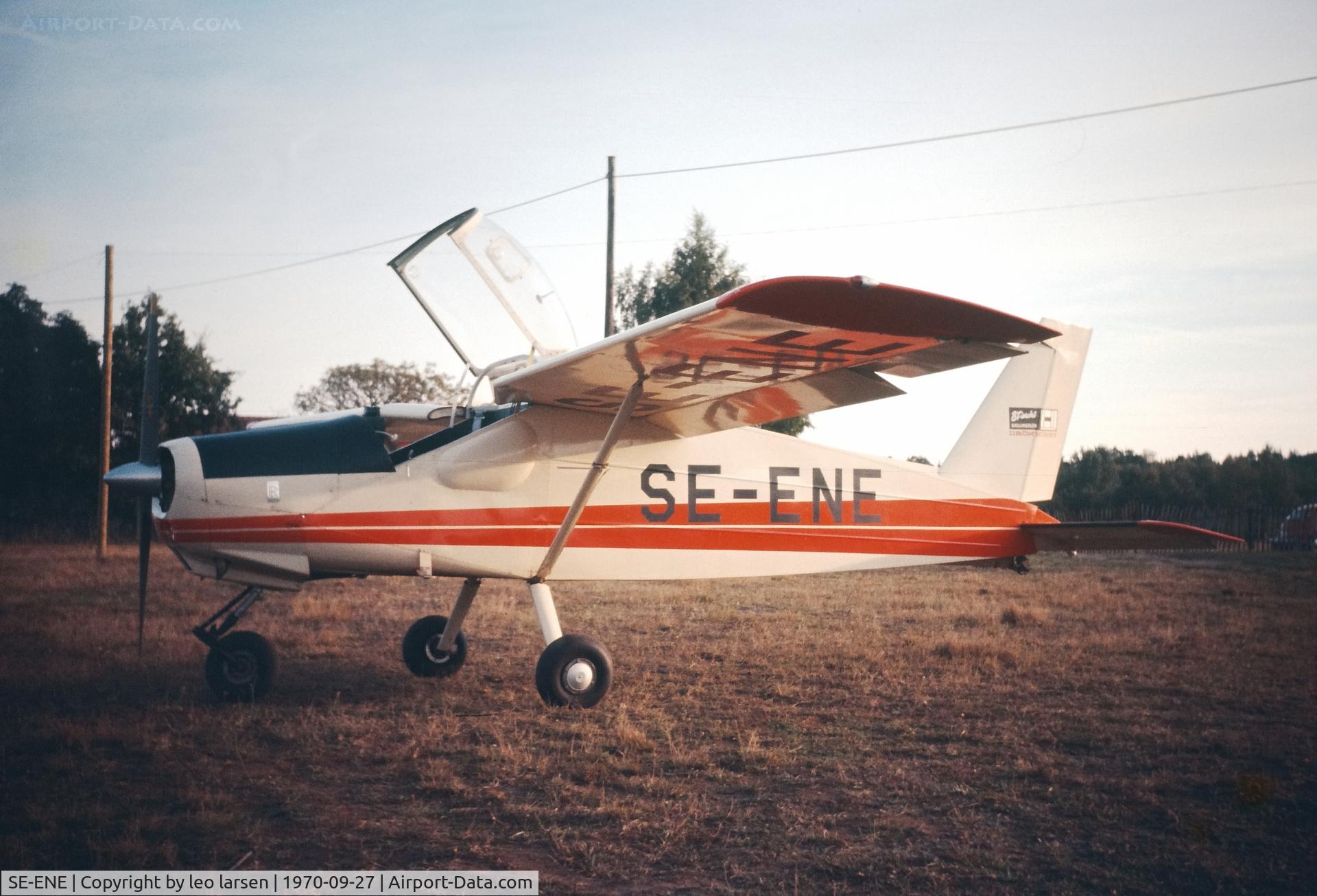 SE-ENE, 1966 Malmo MFI-9B Trainer C/N 40, Vinsløv Sweden 27.9.1970
