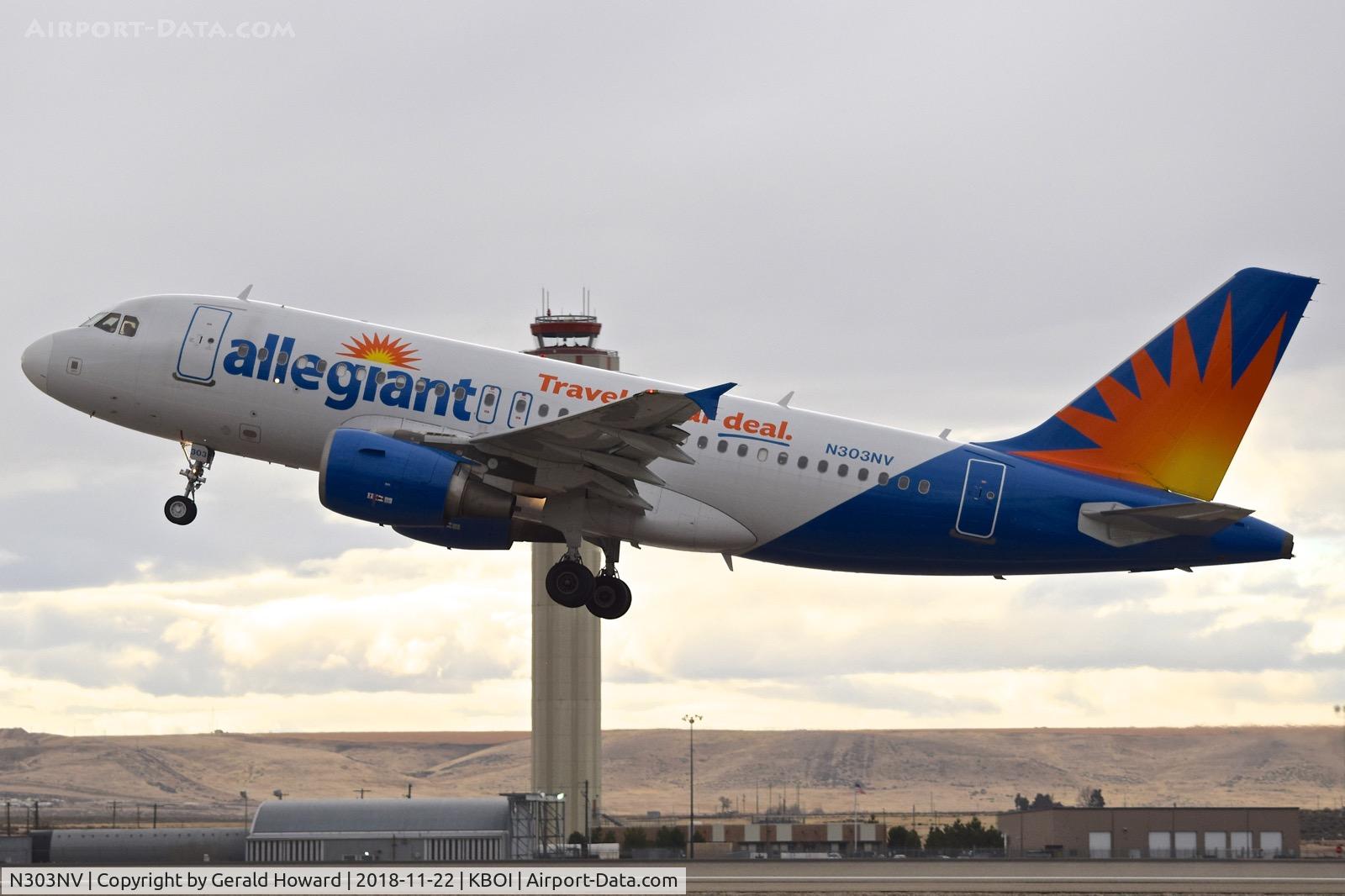 N303NV, 2004 Airbus A319-111 C/N 2271, Departing RWY 10L.