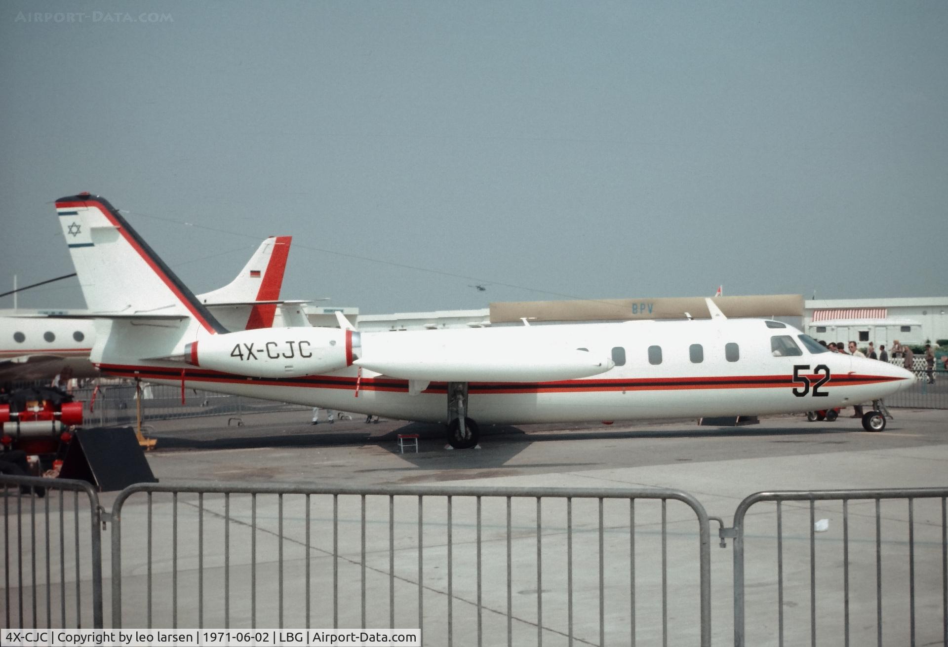 4X-CJC, 1971 Israel Aircraft Industries Westwind 1124N C/N 152, LBG Paris Air Show 2.6.1971