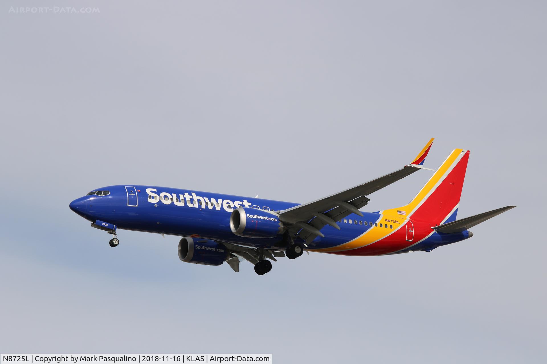 N8725L, 2018 Boeing 737-8 MAX C/N 42575, Boeing 737-8 MAX