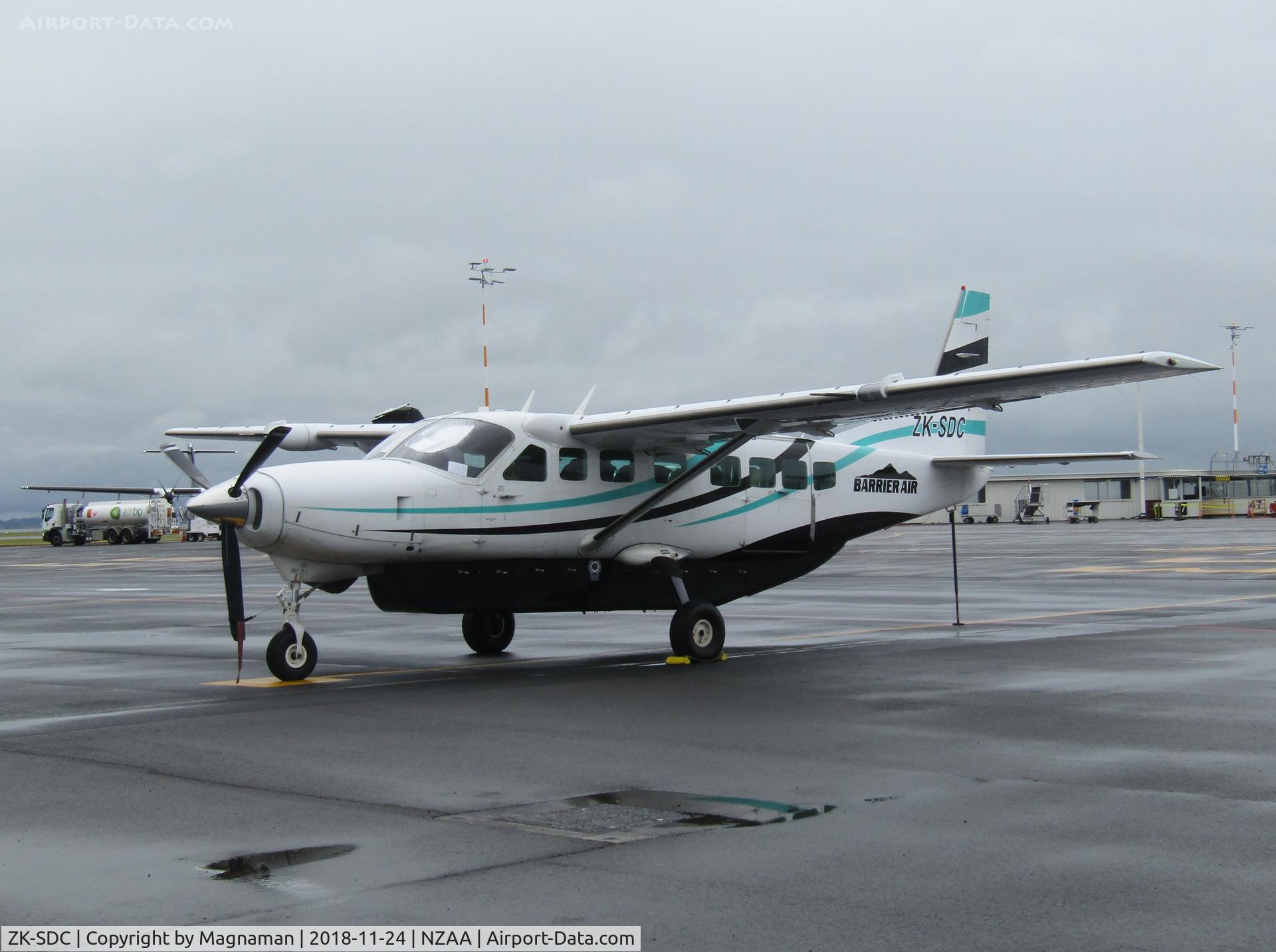 ZK-SDC, 2008 Cessna 208B  Caravan C/N 208-2057, Gloomy day at AKL