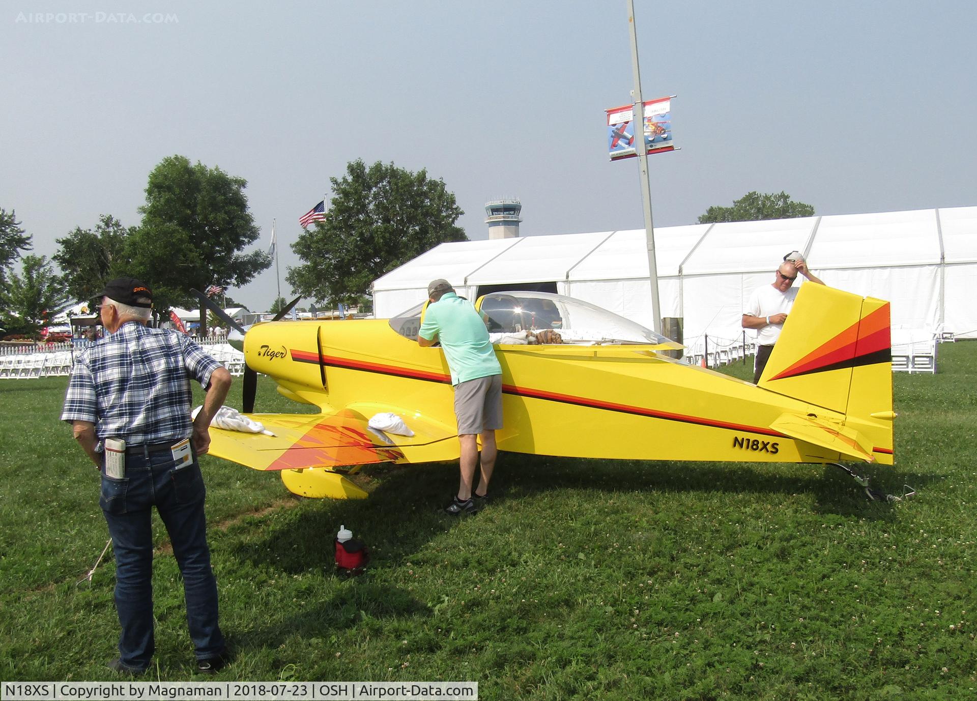 N18XS, 1986 Thorp T-18 Tiger C/N 1211, at EAA 18