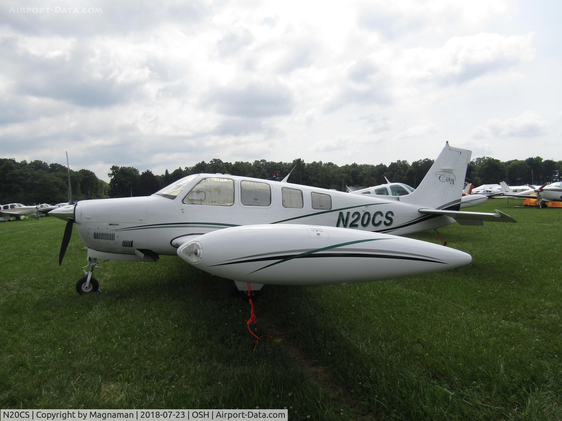 N20CS, Raytheon Aircraft Company A36 Bonanza C/N E-3601, nice monet (not quite!)