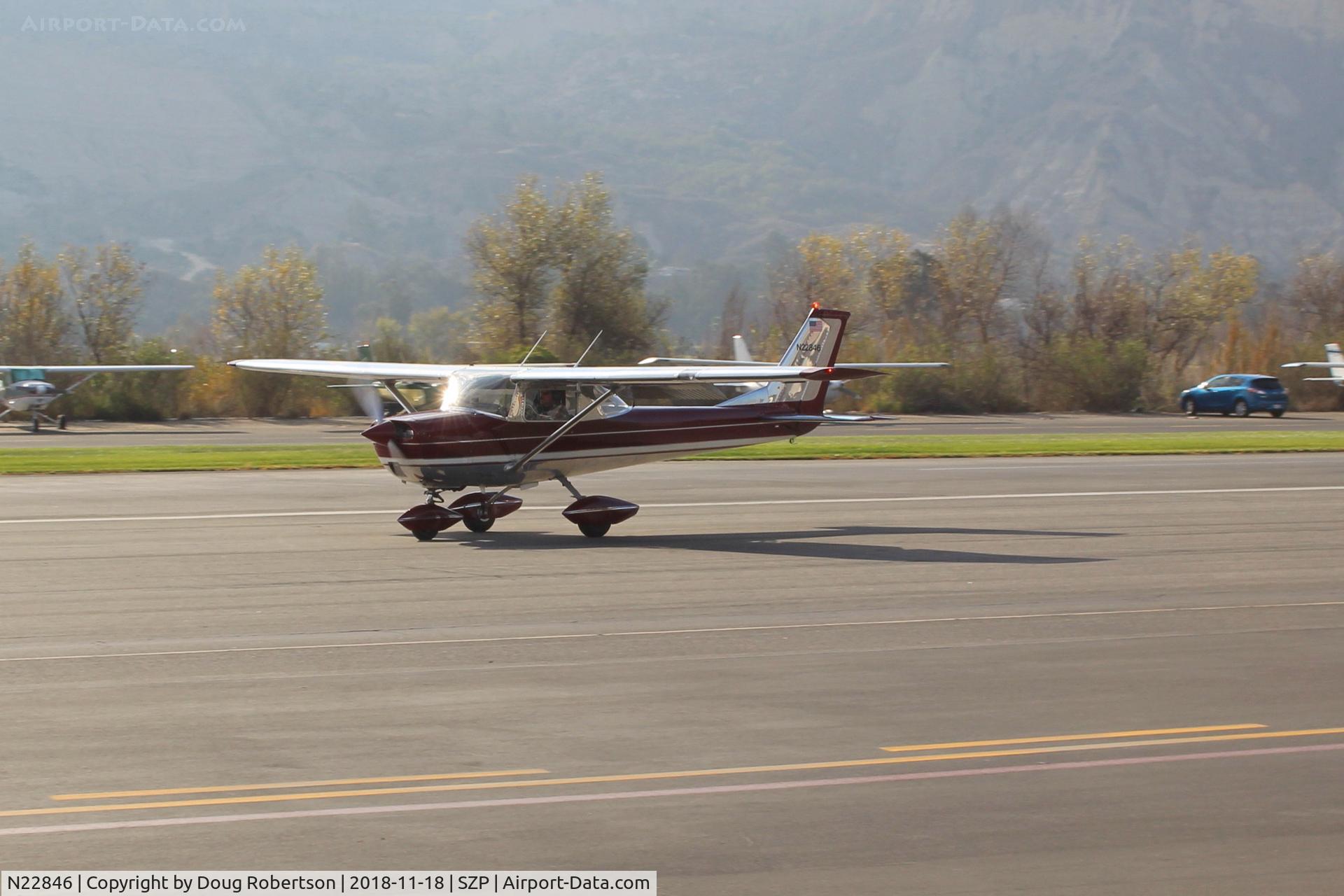 N22846, 1968 Cessna 150H C/N 15068559, 1968 Cessna 150H, Continental O-200 100 Hp,  stunning polish and refinish, taxi back
