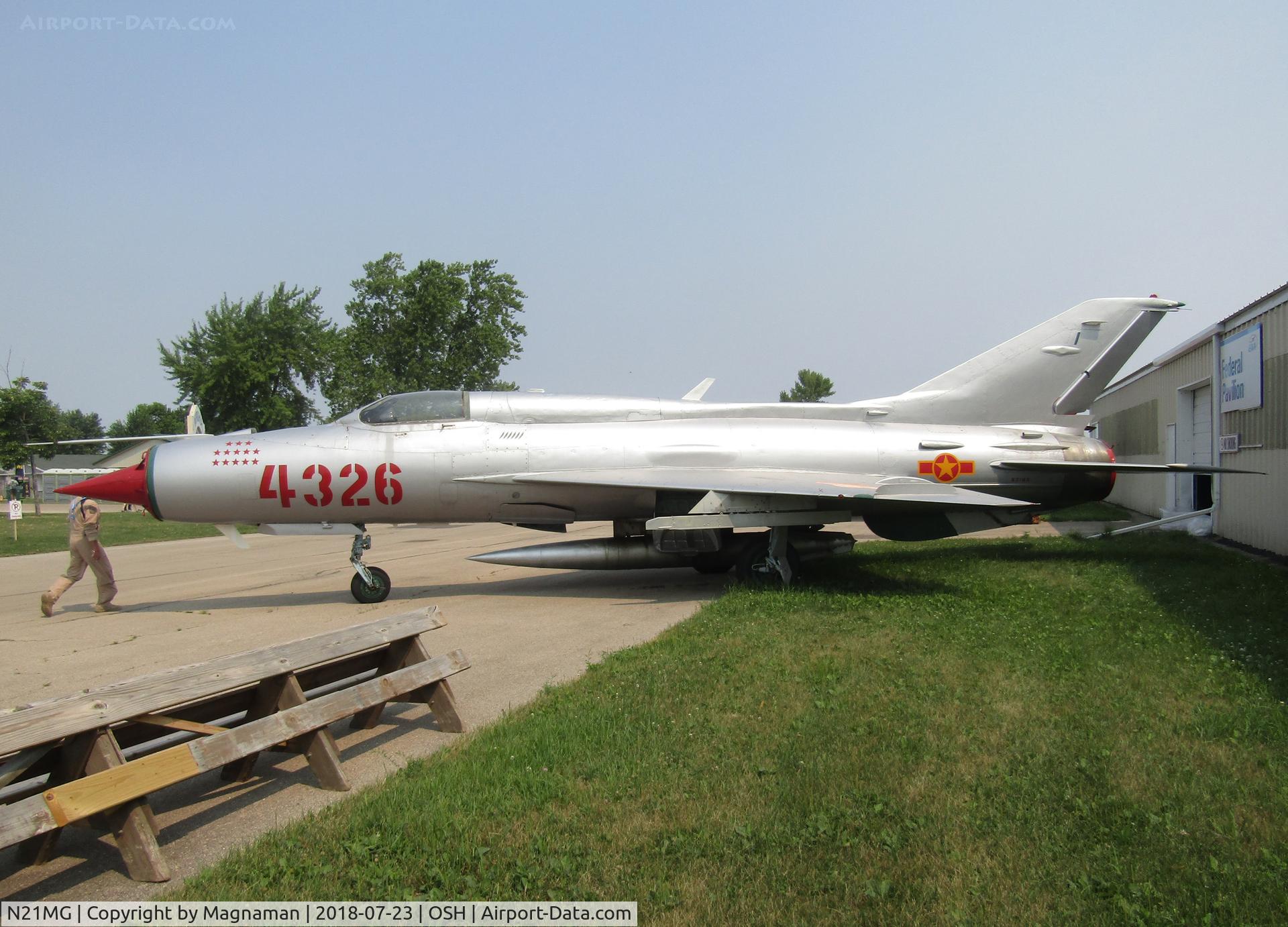 N21MG, 1965 Chengdu CJ-7IIA (J-7D) C/N 1603, looks like a MIG to me!