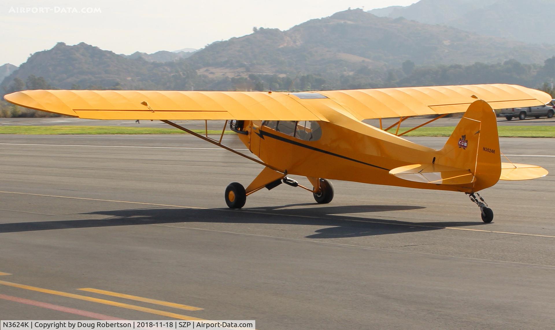 N3624K, 1946 Piper J3C-65 Cub C/N 22317, 1946 Piper J3C-65 CUB 'DAISY', Continental A&C65 65 Hp, taxi