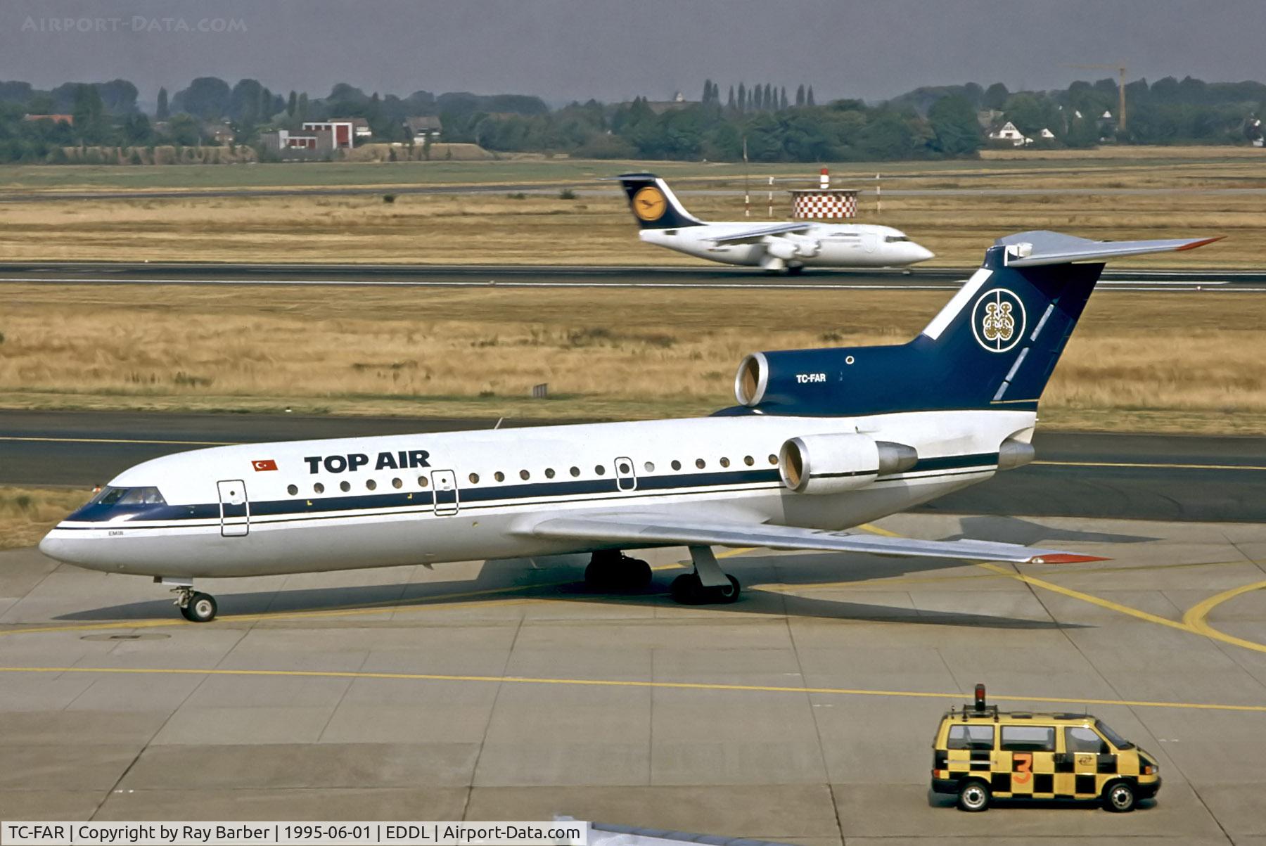 TC-FAR, 1990 Yakovlev Yak-42D C/N 4520421014494, TC-FAR   Yakovlev Yak-42D [4520421014494] (Top Air) Dusseldorf Int'l~D @ 01/06/1995