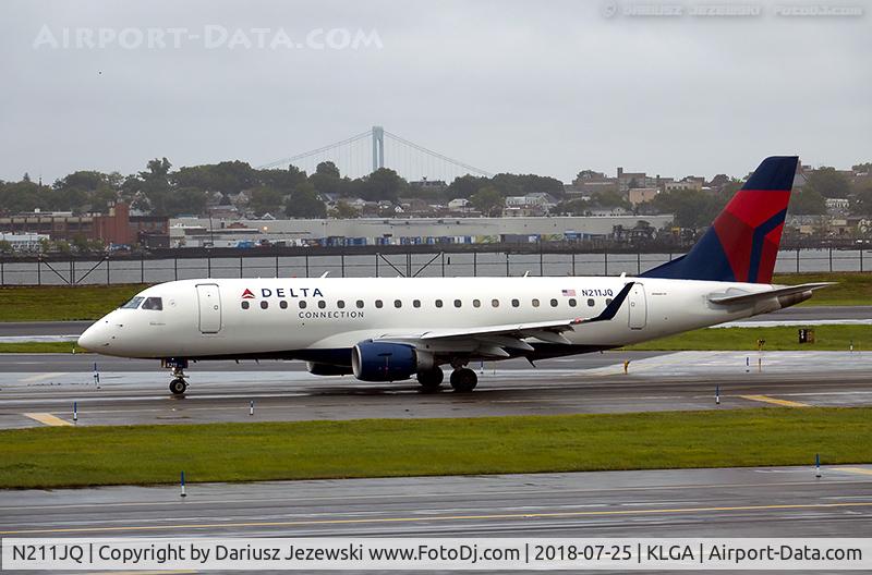 N211JQ, 2008 Embraer 175LR (ERJ-170-200LR) C/N 17000261, Embraer 175LR (ERJ-170-200LR) - Delta Connection (Shuttle America)   C/N 17000261, N211JQ