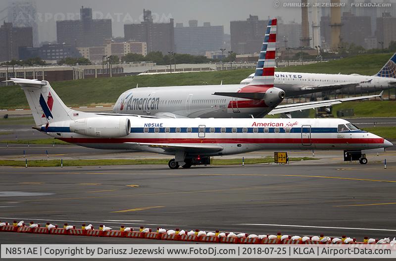 N851AE, 2003 Embraer ERJ-140LR (EMB-135KL) C/N 145734, Embraer ERJ-140LR (EMB-135KL) - American Eagle  C/N 145734, N851AE