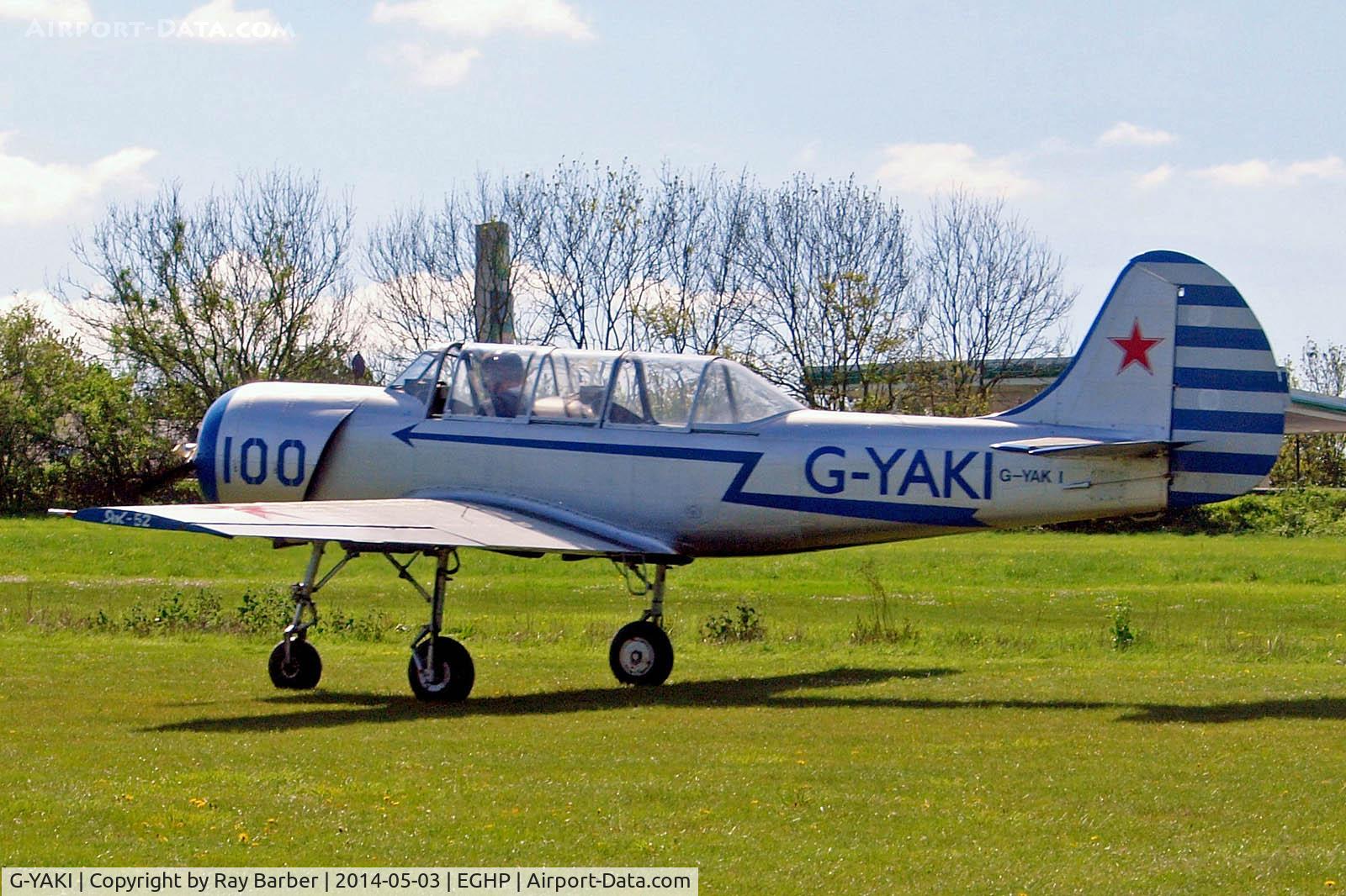 G-YAKI, 1986 Bacau Yak-52 C/N 866904, G-YAKI   Yakovlev Yak-52 [866904] Popham~G 03/05/2014