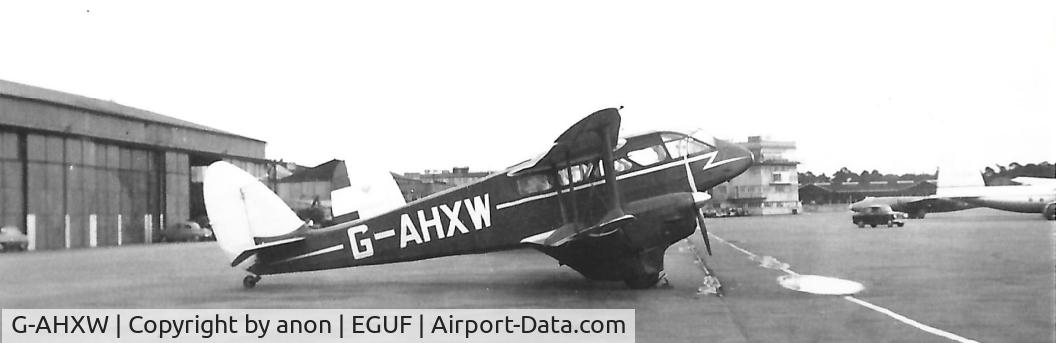 G-AHXW, 1944 De Havilland DH-89A Dominie/Dragon Rapide C/N 6782, G-AHXW at Farnborough in the 1950s