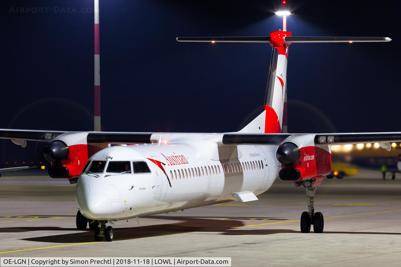 OE-LGN, 2010 De Havilland Canada DHC-8-402Q Dash 8 C/N 4326, OE-LGN @ Linz Airport