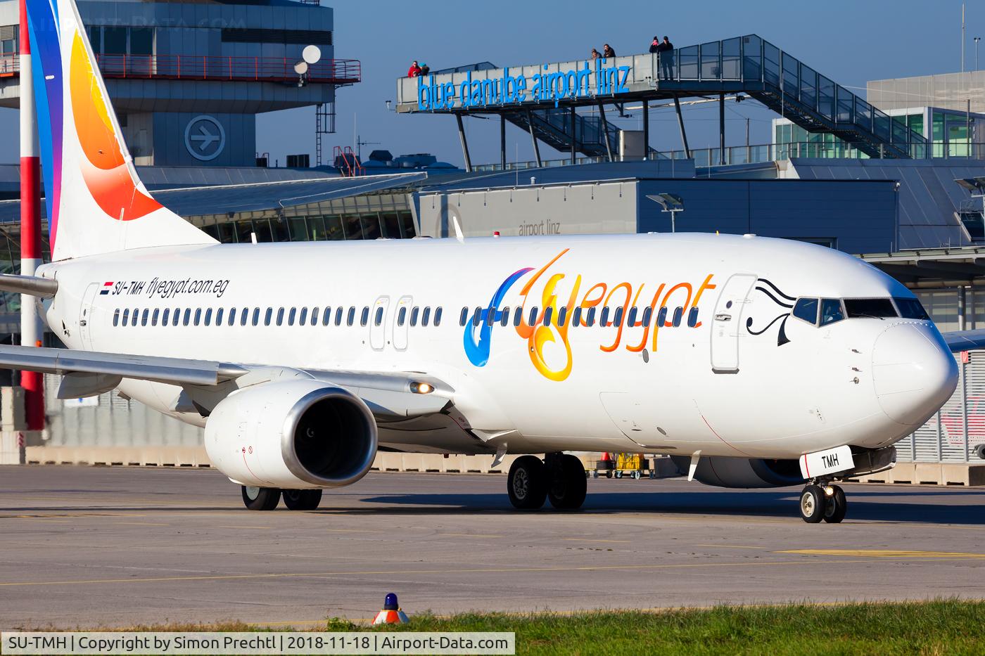 SU-TMH, 2007 Boeing 737-8GJ C/N 34903, SU-TMH @ Linz Airport