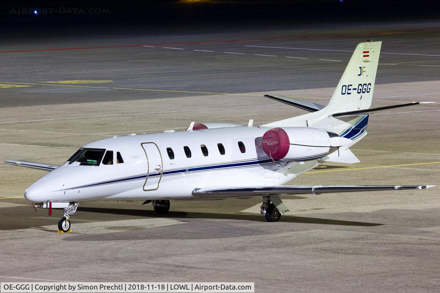 OE-GGG, 2009 Cessna 560XL Citation XLS+ C/N 560-6013, OE-GGG @ Linz Airport
