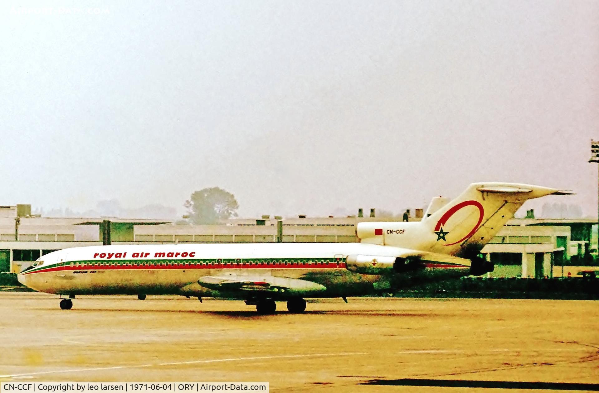 CN-CCF, 1970 Boeing 727-2B6 C/N 20304, Orly 4.6.1971