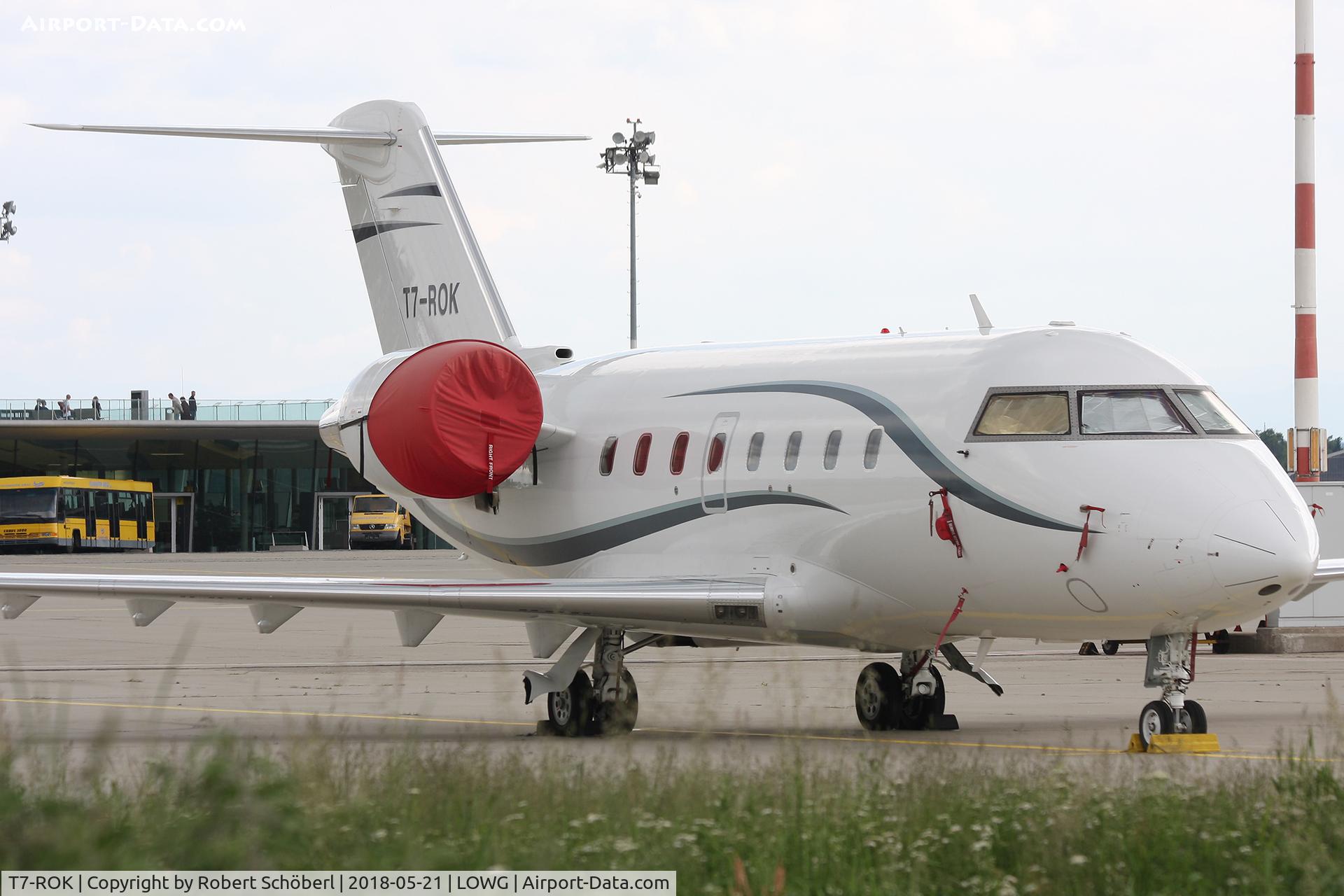 T7-ROK, 2000 Bombardier Challenger 604 (CL-600-2B16) C/N 5474, T7-ROK @ LOWG