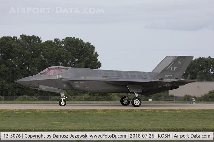 13-5076, 2013 Lockheed Martin F-35A Lightning II C/N AF-82, F-35A Lightning II 13-5076 LF from 62nd FS 