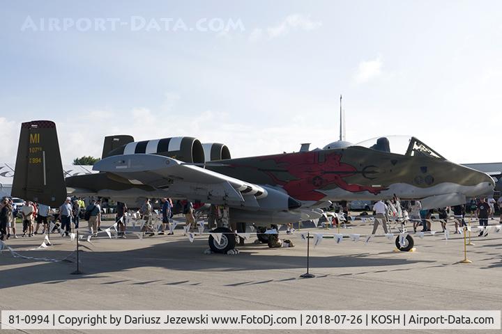 81-0994, 1981 Fairchild Republic A-10C Thunderbolt II C/N A10-0689, A-10C Thunderbolt 81-0994 MI from 107th FS 
