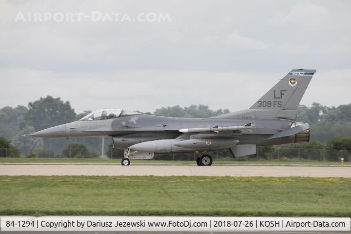 84-1294, 1984 General Dynamics F-16C Fighting Falcon C/N SC-131, F-16C Fighting Falcon 84-1294 LF from 309th FS 