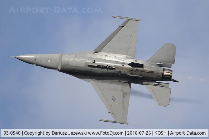 93-0540, 1993 Lockheed F-16C Fighting Falcon C/N CC-175, F-16CJ Fighting Falcon 93-0540 SW from 55th FS 