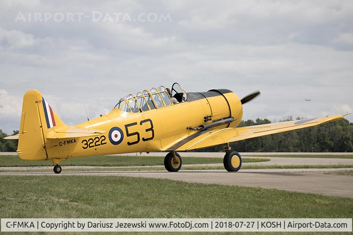 C-FMKA, 1941 Noorduyn AT-16 Harvard II C/N 75-3496, Noorduyn AT-16 Harvard II  C/N 75-3496, C-FMKA