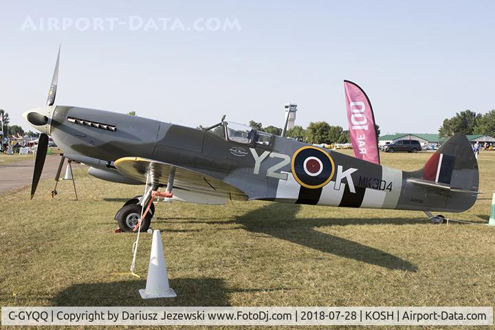 C-GYQQ, 1945 Supermarine Spitfire IXe C/N TE294, Supermarine Spitfire Mk.IX  C/N TE294, C-GYQQ