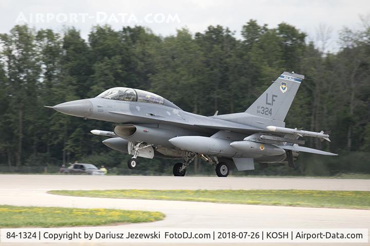 84-1324, 1984 General Dynamics F-16D Fighting Falcon C/N 5D-18, F-16D Fighting Falcon 84-1324 LF from 309th FS 