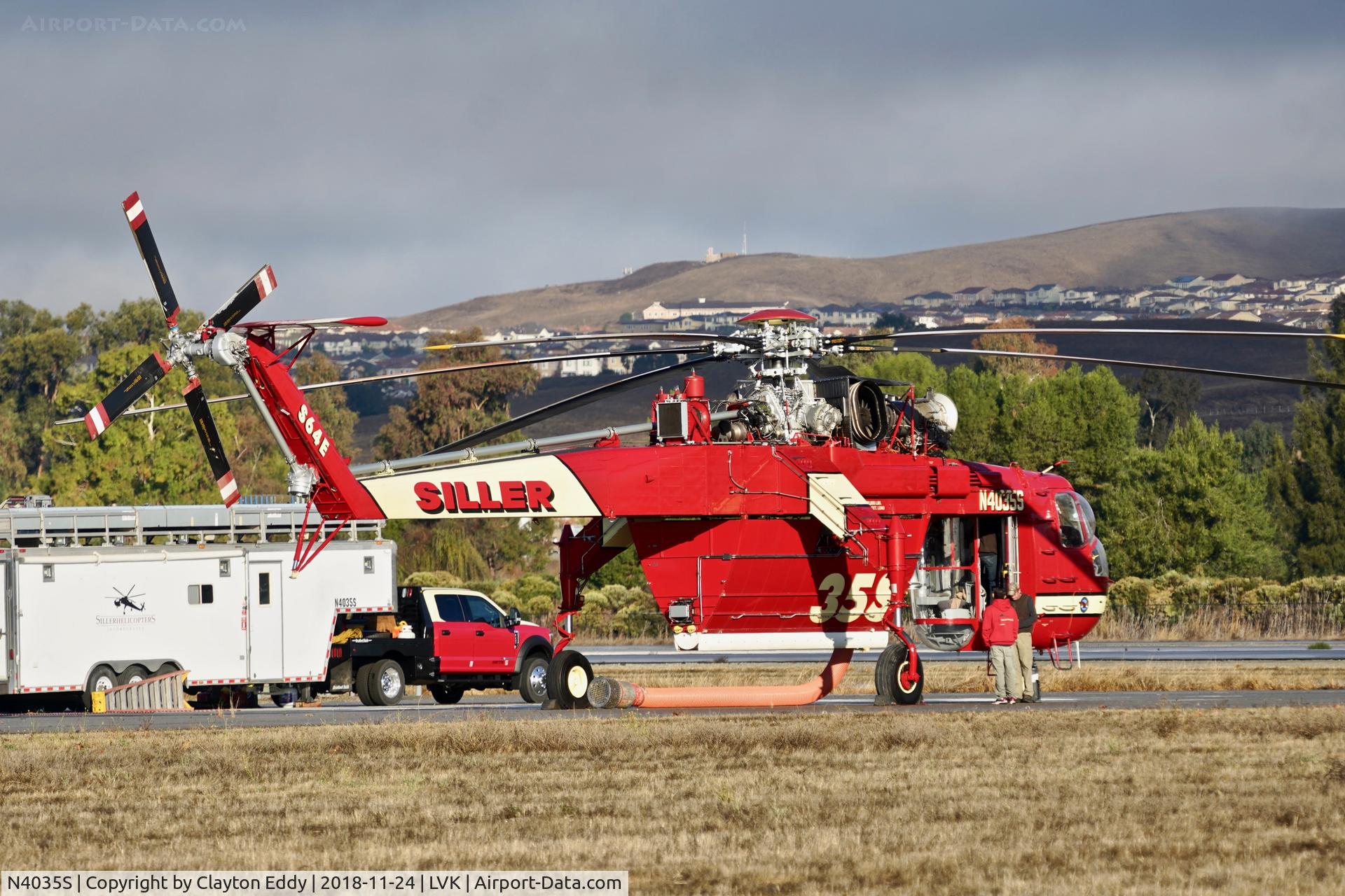 N4035S, 1975 Sikorsky S-64E C/N 64099, Livermore Airport California 2018.