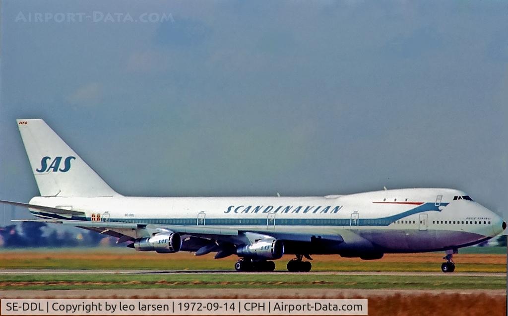 SE-DDL, 1971 Boeing 747-283B C/N 20120, Copenhagen 14.9.1972