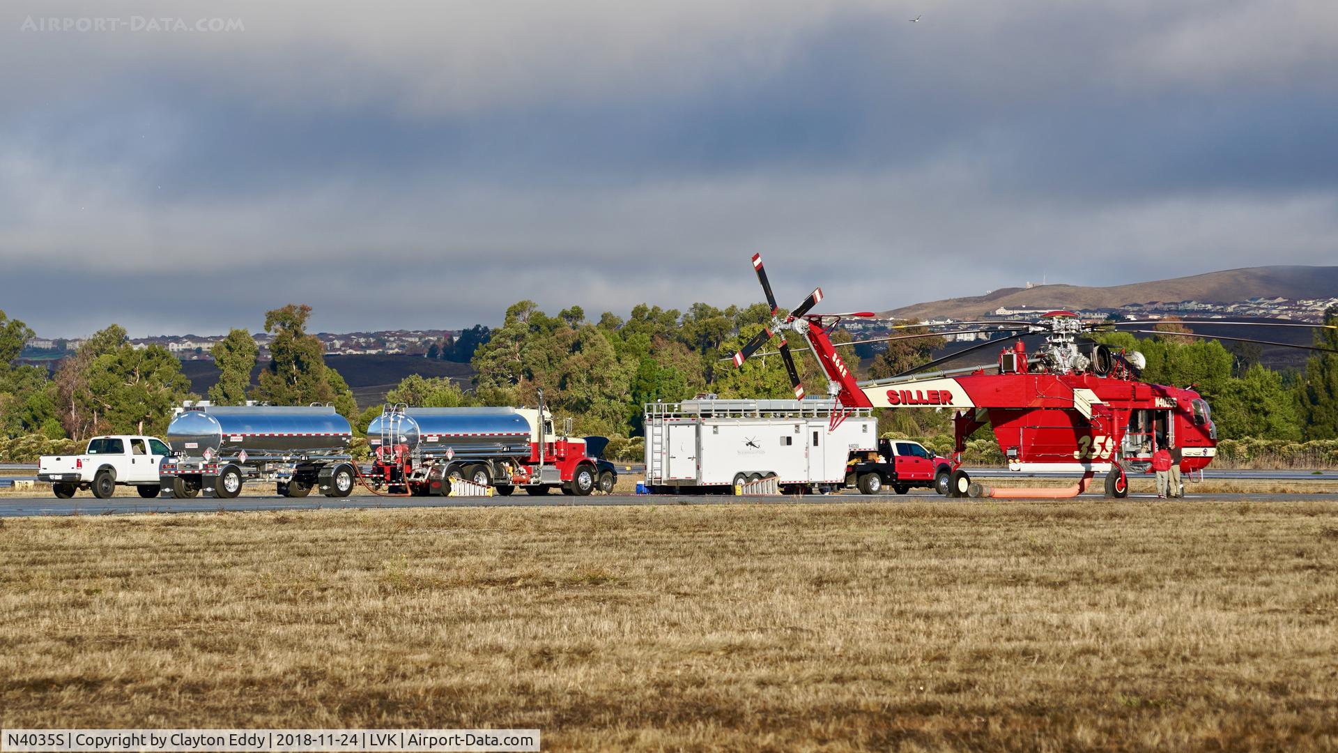 N4035S, 1975 Sikorsky S-64E C/N 64099, Livermore Airport California 2018.