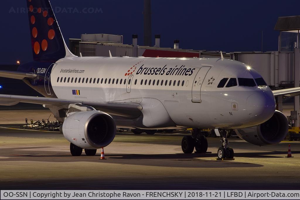 OO-SSN, 2003 Airbus A319-112 C/N 1963, Brussels Airlines at CDG Terminal 1