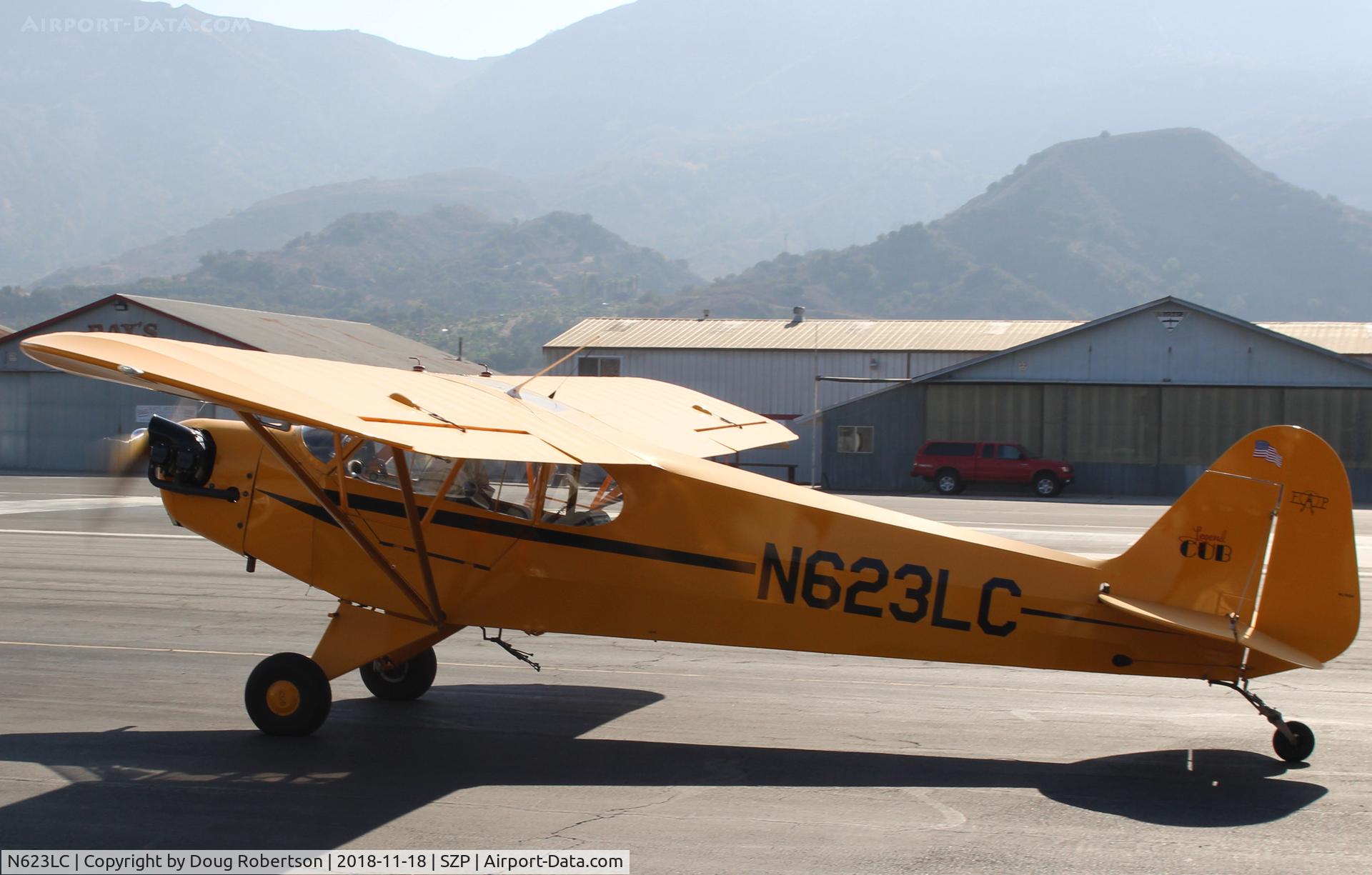 N623LC, 2006 American Legend AL3C-100 C/N AL-1024, 2006 American Legend Aircraft AL3C-100 CUB S-LSA, Continental O-200 100 Hp, open cowl version, taxi to Rwy 22