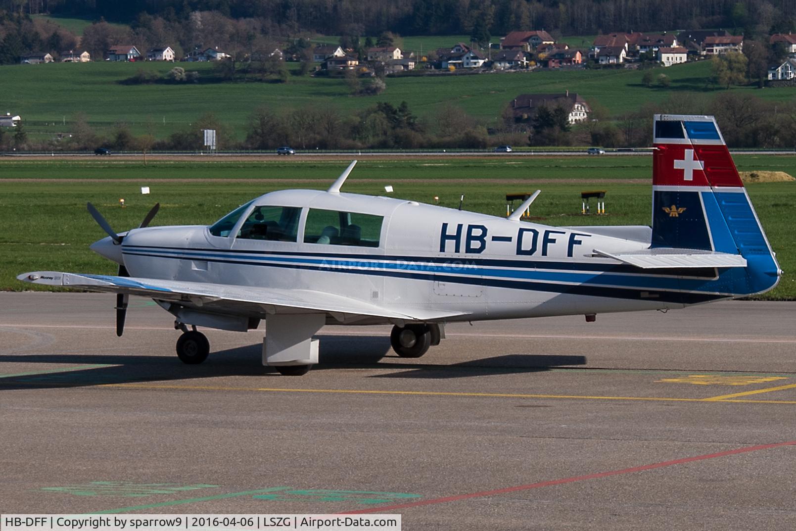 HB-DFF, 1978 Mooney M20J 201 201 C/N 24-0545, HB-registered since 1978-05-08
