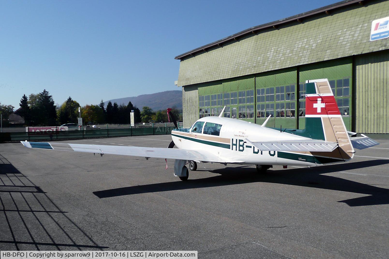 HB-DFO, 1979 Mooney M20K 231 C/N 25-0129, At Grenchen.