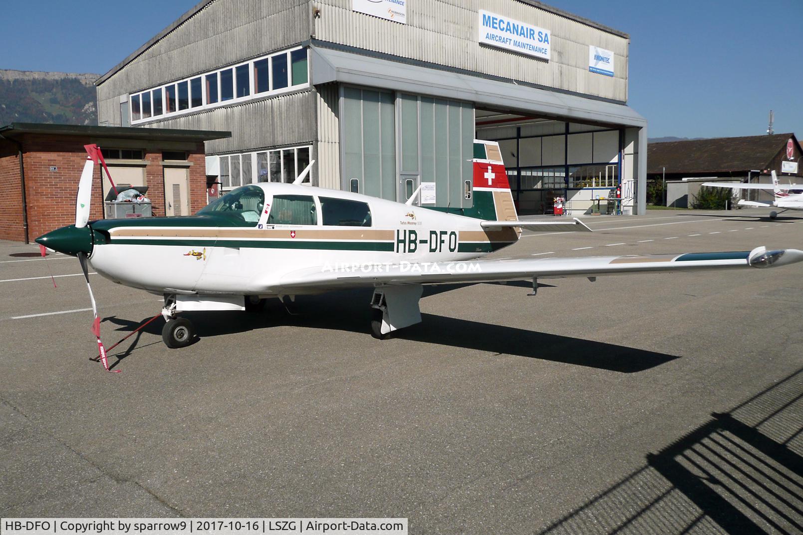 HB-DFO, 1979 Mooney M20K 231 C/N 25-0129, At Grenchen.
