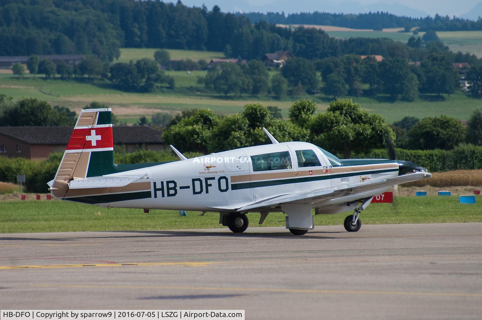HB-DFO, 1979 Mooney M20K 231 C/N 25-0129, At Grenchen.