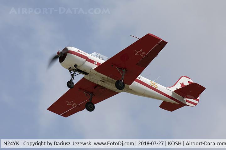 N24YK, 1985 Yakovlev Yak-52 C/N 855810, Yakovlev Yak-52  C/N 855810, N24YK