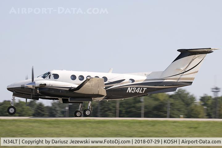 N34LT, 1992 Beech B200 King Air C/N BB-1437, Beech B200 King Air  C/N BB-1437, N34LT