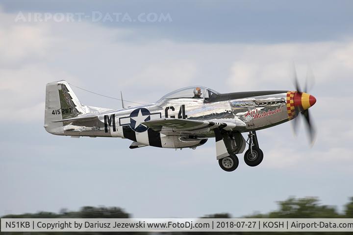 N51KB, 1961 North American F-51D Mustang C/N 44-74009, North American F-51D Mustang 