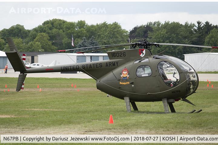 N67PB, 1968 Hughes OH-6A Cayuse C/N 480411, Hughes OH-6A Cayuse  C/N 480411, N67PB