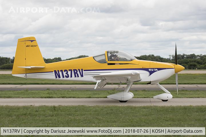 N137RV, 2001 Vans RV-7 C/N 1, Vans RV-7  C/N 1, N137RV