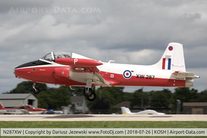 N287XW, 1969 BAC 84 Jet Provost T.5 C/N EEP/JP/951, Bac Jet Provost P84 MK.5  C/N XW287, N287XW