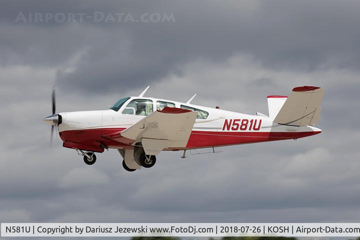 N581U, 1966 Beech V35 Bonanza C/N D-8376, Beech V35 Bonanza  C/N D-8376, N581U