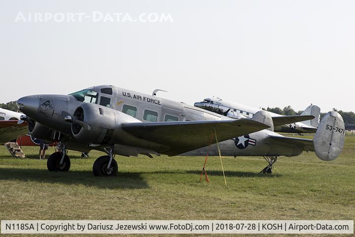 N118SA, 1954 Beech E18S C/N BA-14, Beech E18S  C/N BA-14, N118SA