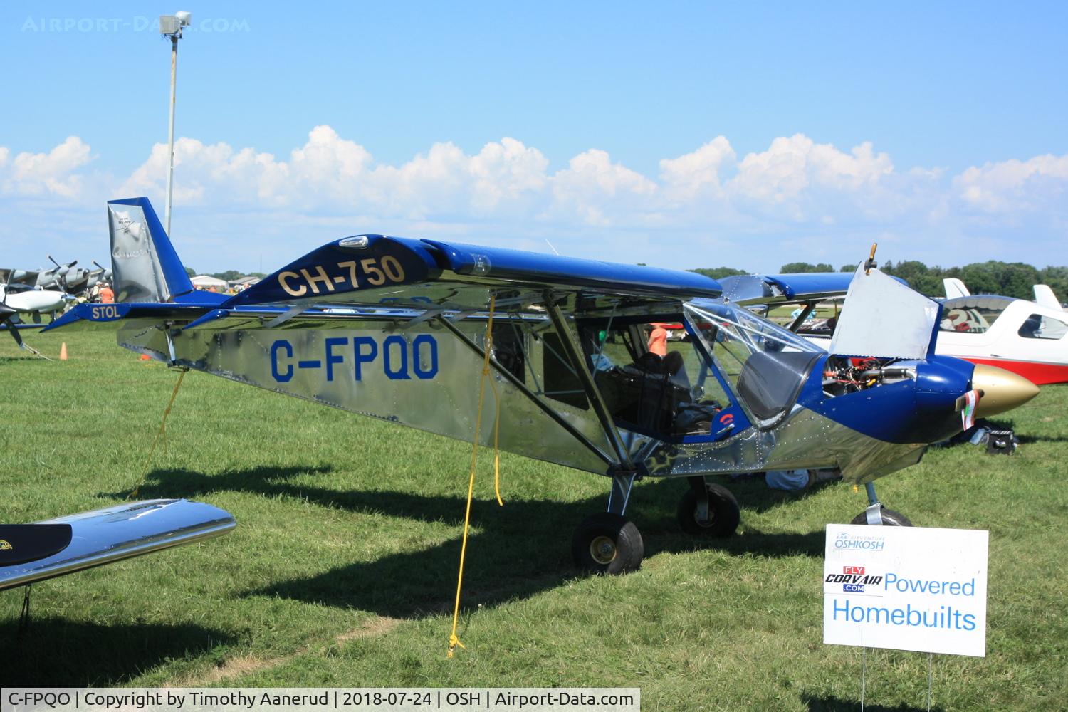 C-FPQO, 2016 Zenair STOL CH-750 C/N 75-10069, 2016 Zenair CH-750 STOL