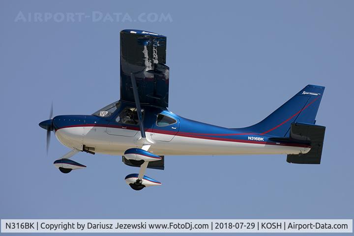 N316BK, Glasair GS-2 Sportsman C/N 7414, Sportsman GS-2  C/N 7414, N316BK