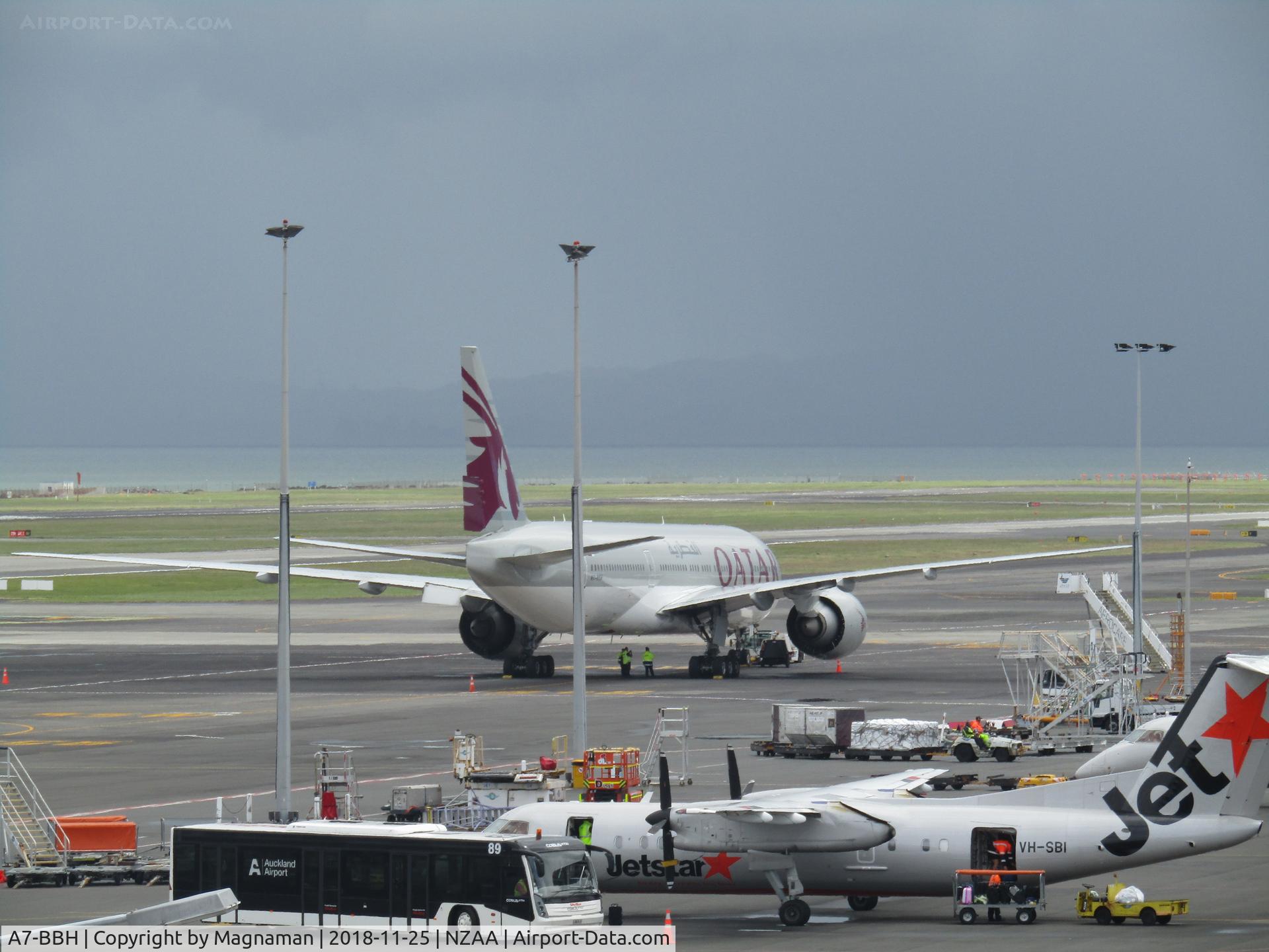 A7-BBH, 2010 Boeing 777-2DZ/LR C/N 36102, ON REMOTE STAND AT AKL